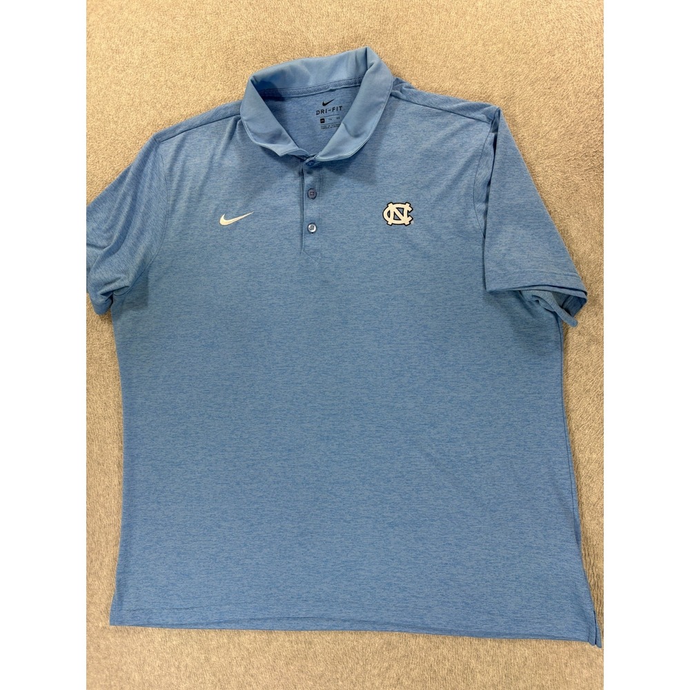 North Carolina Tar Heels Nike Stitched Logo S/S Campus Polo Shirt (Men's 2XL)